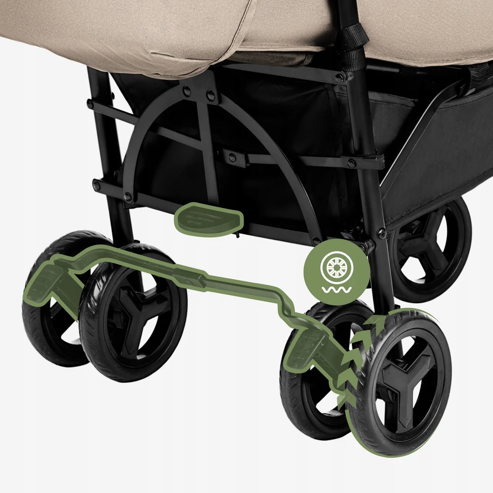 4Baby Stroller Davos 35 rusvai gelsvas