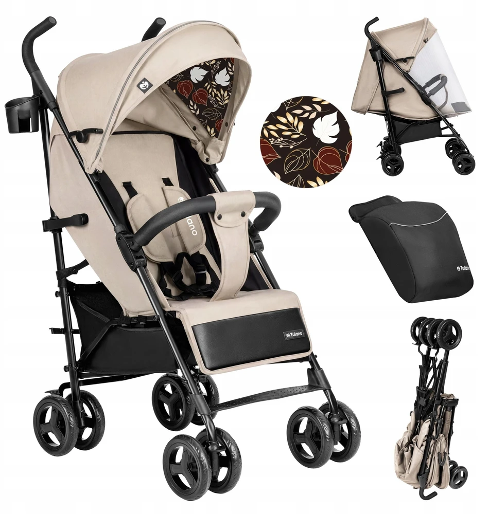4Baby Stroller Davos 35 rusvai gelsvas