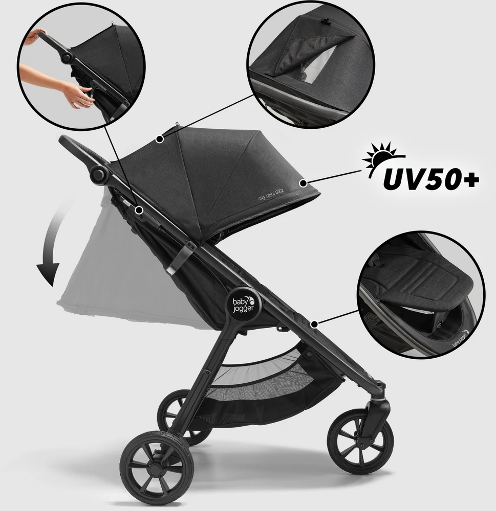 Vežimėlis Baby Jogger City Mini GT 2, Juodas