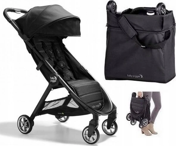 BABY JOGGER 470847 vežimėlis CITY TOUR 2 PITCH Juodas 2144040