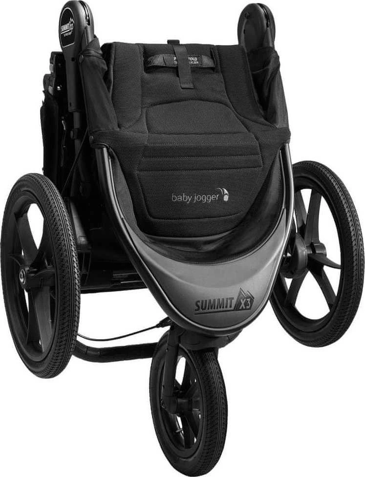 Vežimėlis Baby Jogger Summit X3, juodas (Midnight Juodas)