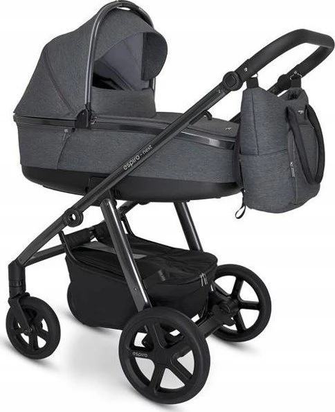 Vežimėlis Espiro VEŽIMĖLIS ESPIRO NEXT UP CHROME 2in1 607 GRAY SHADES AIR 5906724205583