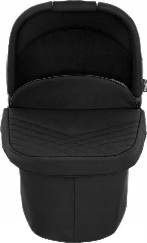 Vežimėlis Graco Myavo Trio, su lopšeliu ir autokėdute, 0-22 kg, Juodas