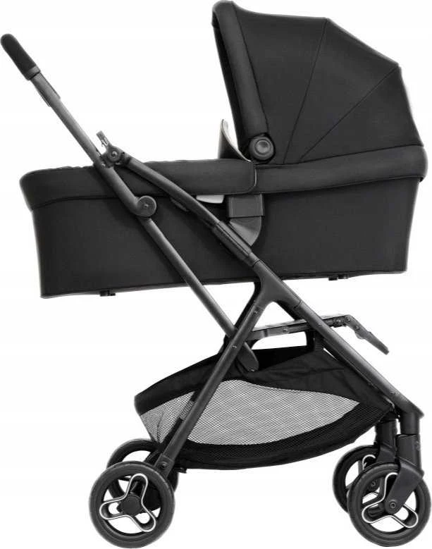 Vežimėlis Graco Myavo Trio, su lopšeliu ir autokėdute, 0-22 kg, Juodas