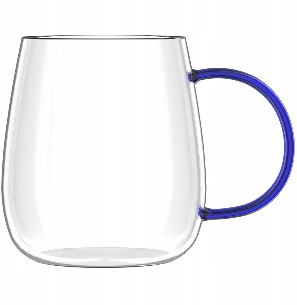 Vialli Design 2 stiklinės su mėlyna rankena 400 ml Bolla (1135)