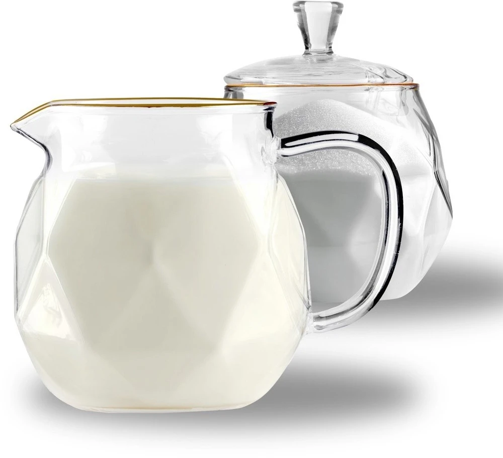 Vialli Design Cukrinė ir pieninė 300 ml Geo Gold (32132)