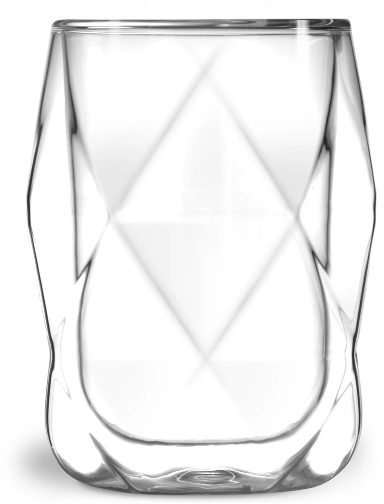 Vialli Design Dviejų dvigubų stiklinių rinkinys, 350 ml, Geo