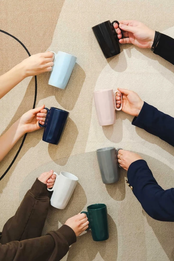Vialli Design - FUORI - Mug 2vnt. 80ml - Žalias