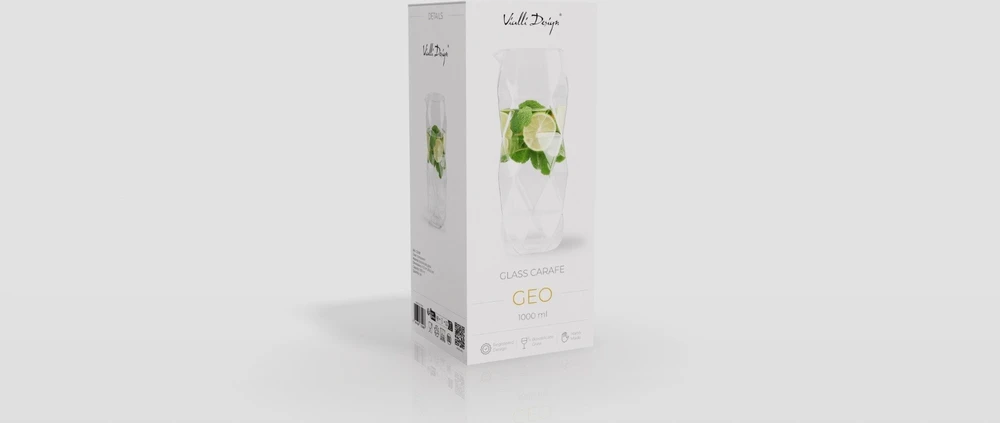 Vialli Design Karafė 1000 ml Geo (32088)