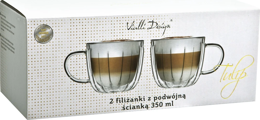 Vialli Design Terminių puodelių rinkinys TULIP 350 ml 8791