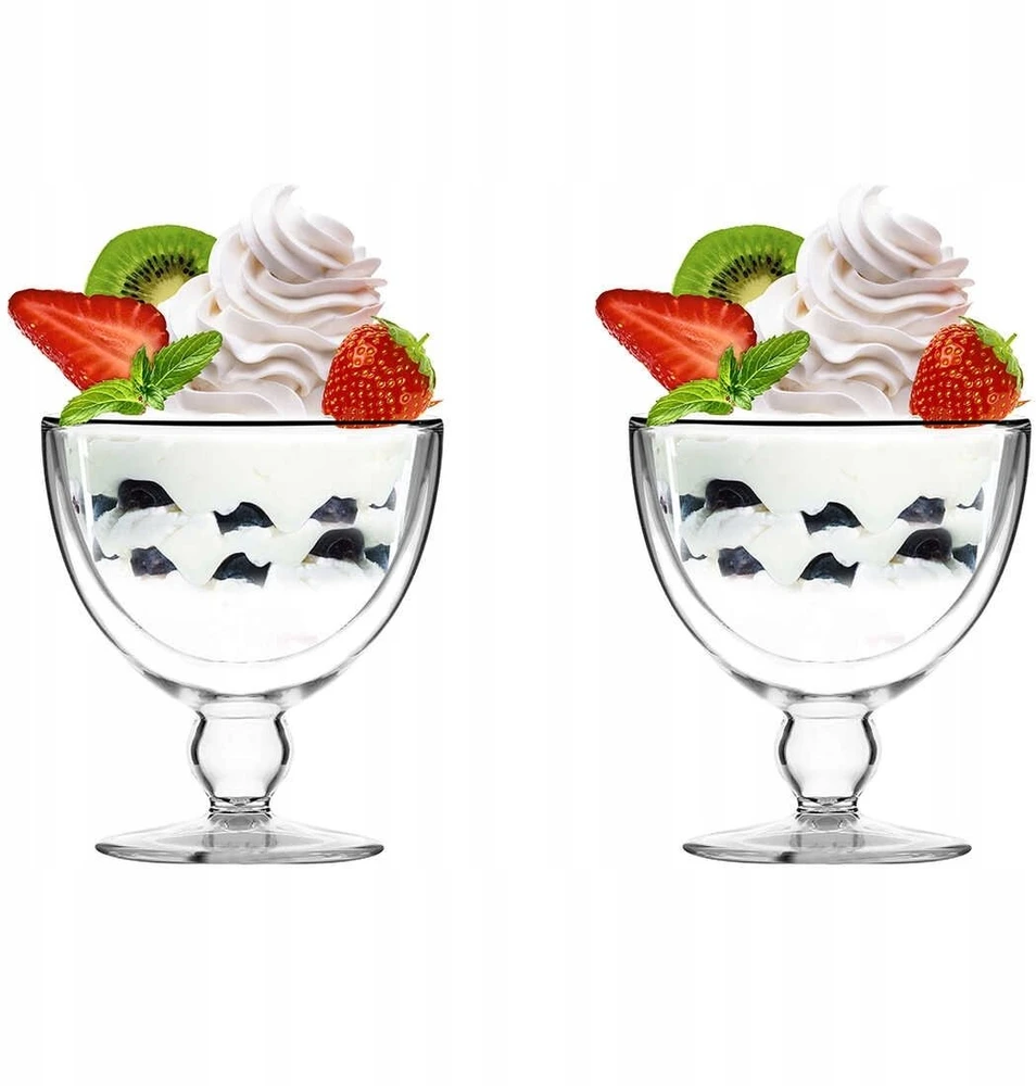 Vialli Design Dubenėliai desertui su dvigubomis sienelėmis 250 ml (8999)