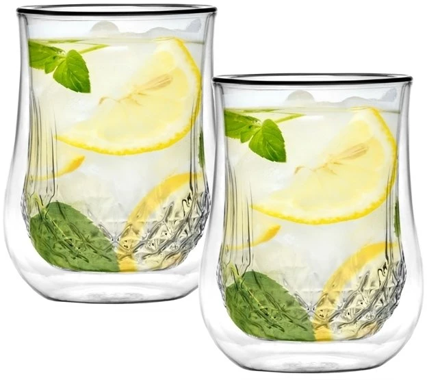 Vialli Design 2 stiklinių su dviguba sienele rinkinys Diamante 300 ml 25844