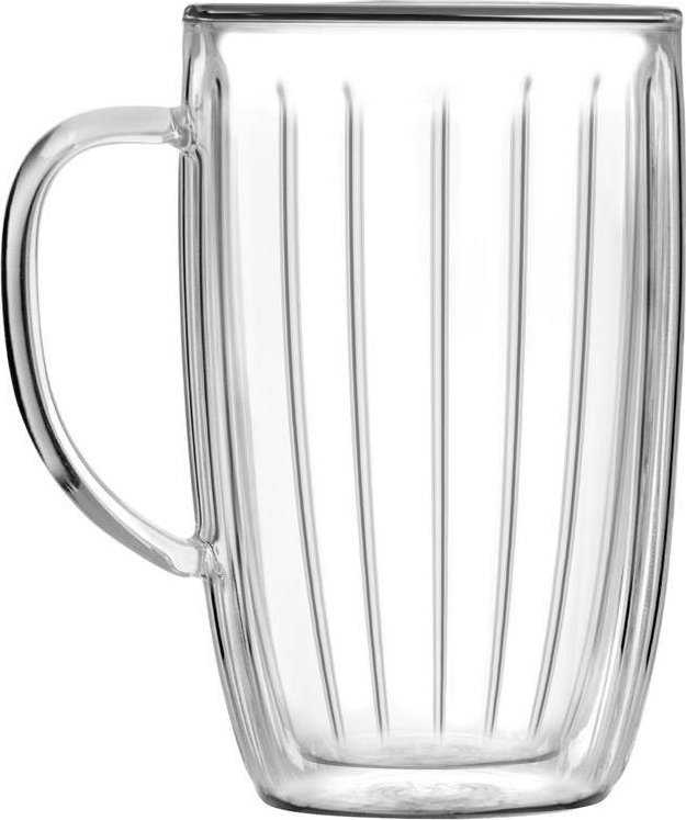 Tulip Vialli Design Rinkinys iš 2 aukštų stiklinių su rankena Tulpė 350 ml 8975