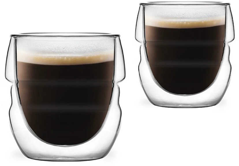 Vialli Design Espreso stiklinės 2 vnt. su dviguba sienele 70ml Sferico