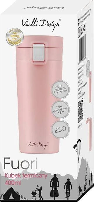 Vialli Design Termo puodelis 400ml FUORI rožinė 27688