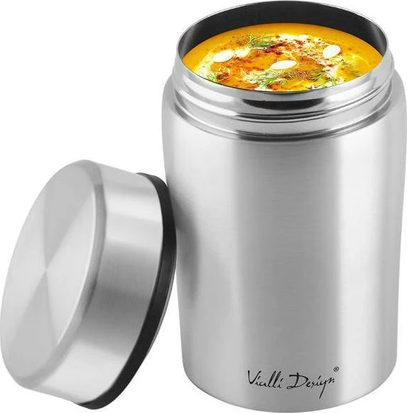 Vialli Design Termos obiadowy Fuori 0.5 l Sidabrinė