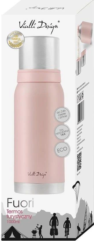 Vialli Design Termos turistinis Fuori 1 l Rožinė