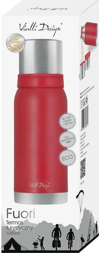 Vialli Design Termos turistinis Fuori 1 l Raudona