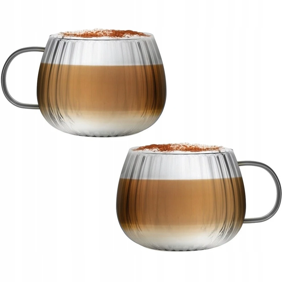 Tulip Vialli Design - Tulpių rinkinys iš 2 puodelių su pilka rankena 350ml