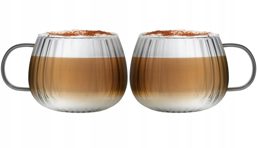 Tulip Vialli Design - Tulpių rinkinys iš 2 puodelių su pilka rankena 350ml
