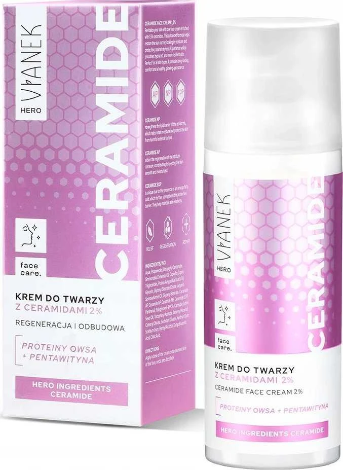 Vianek Hero veido kremas su keramidais 50ml