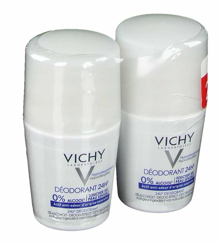 "Vichy" dezodoranto kamuoliukų rinkinys jautriai odai 2 x 50 ml