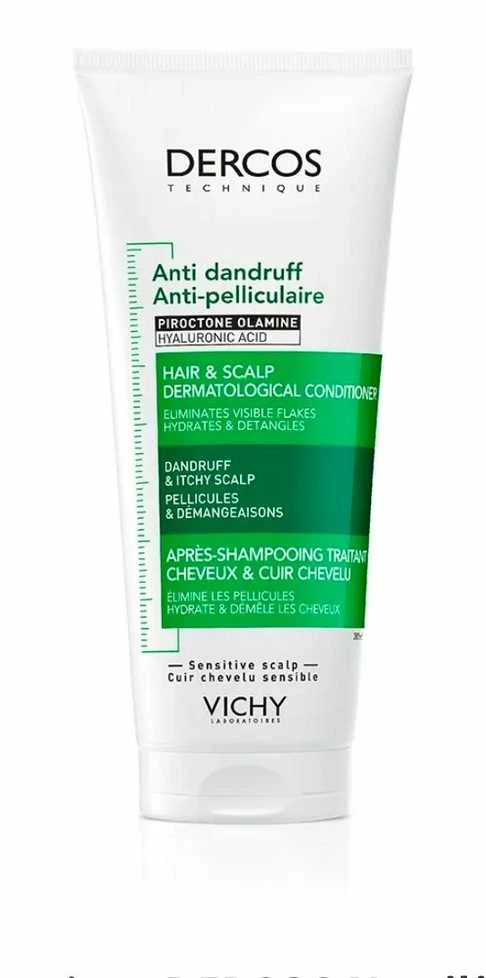 Vichy Dercos Nuo pleiskanų Hair & Scalp Dermatological Conditioner kondicionierius nuo pleiskanų, 200 ml
