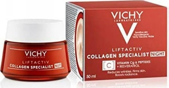 Vichy Stangrinamasis veido kremas Liftactiv Collagen Specialist, 50 ml