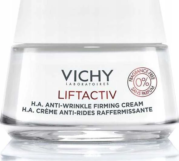 Vichy Liftactiv H.A. Anti-Wrinkle Firming Kremas dieninis kremas nuo raukšlių visiems odos tipams be kvapiklių, 50 ml