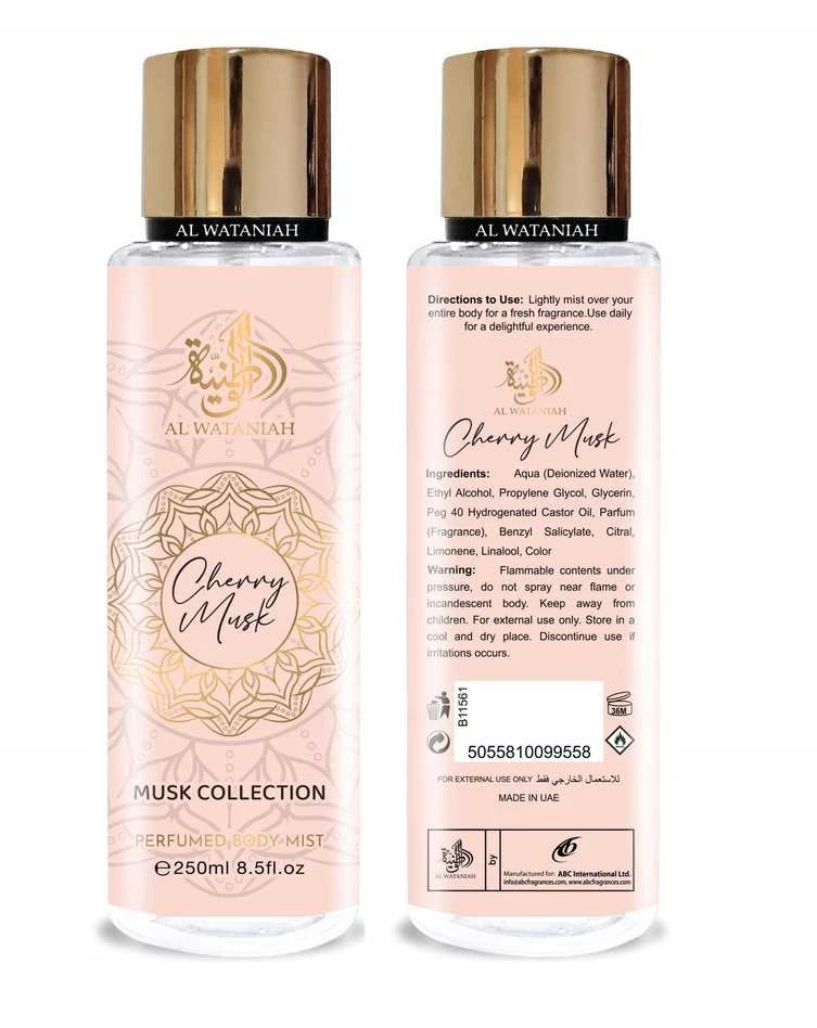 Al Wataniah Cherry Musk kūno dulksna, 250 ml