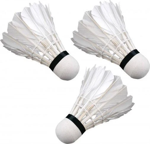 Enero badmintonas plunksniškais kamuoliukais baltos 3 vnt.