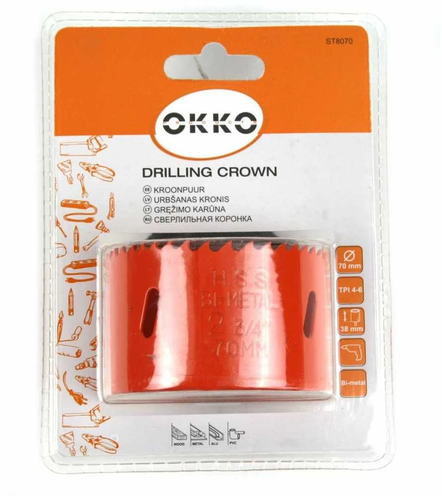 Gręžimo karūna OKKO 70mm