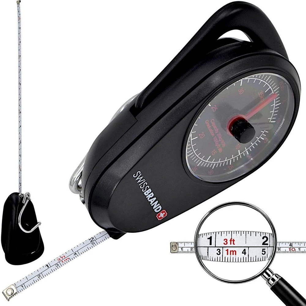 Victoria Sport Detal BAGAŽO SVARSTYKLĖS SU MATUOKLIU MAX 32KG SWISSBRAND 322773