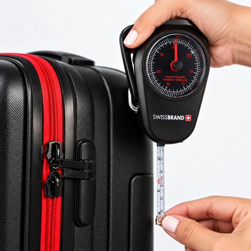 Victoria Sport Detal BAGAŽO SVARSTYKLĖS SU MATUOKLIU MAX 32KG SWISSBRAND 322773