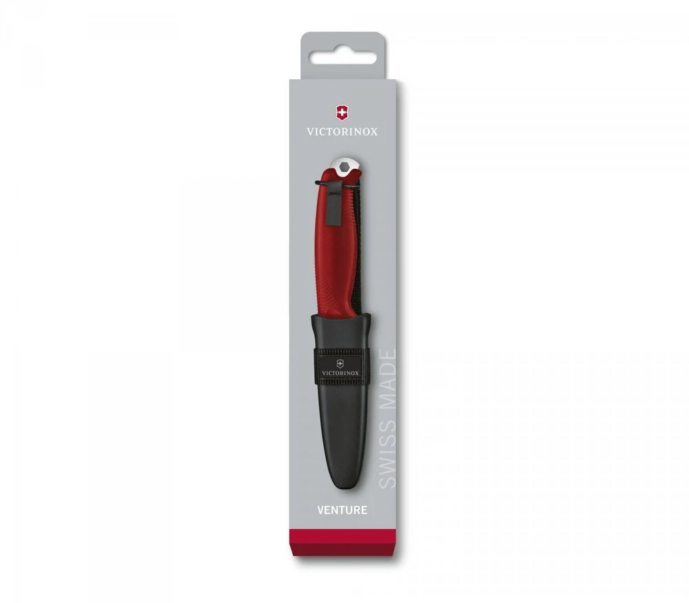 "Victorinox Venture" išgyvenimo peilis 3.0902 raudonas