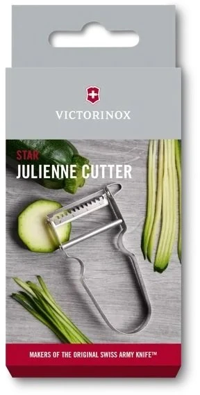 Victorinox Daržovių vaisių skustukas su Julienne STAR peiliukais – sidabrinis