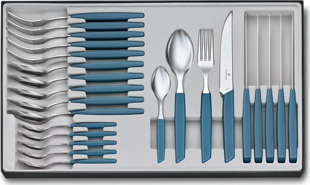 Victorinox Swiss Modern Stalo įrankių rinkinys 24 vnt. Mėlyna