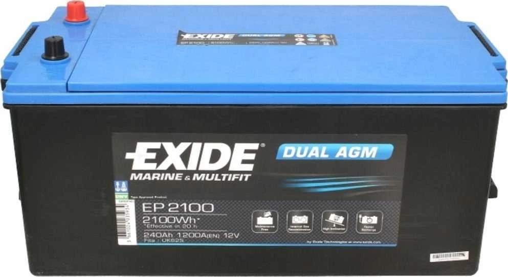 Victron Energy EXIDE DUAL AGM EP2100 240Ah 1200A (EN) 12V akumuliatorius