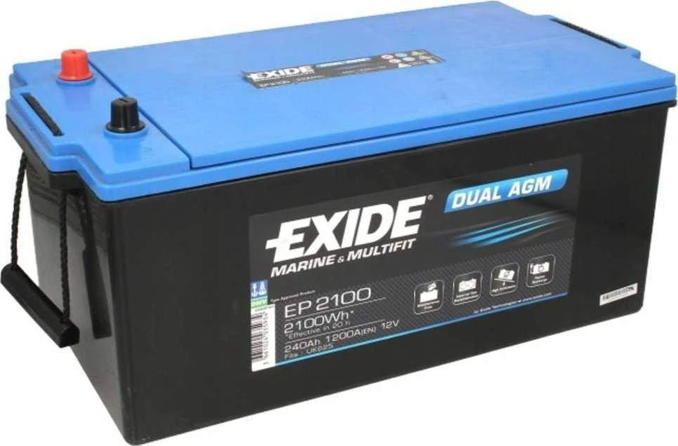 Victron Energy EXIDE DUAL AGM EP2100 240Ah 1200A (EN) 12V akumuliatorius