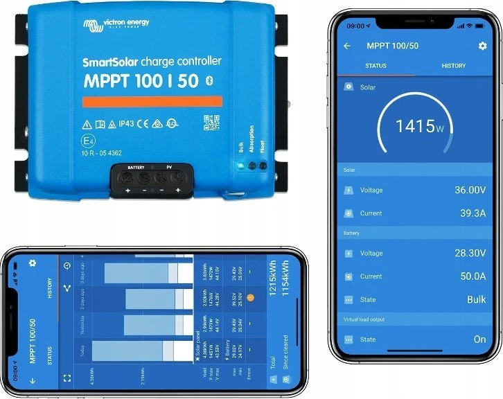 Victron Energy Įkrovimo valdiklis SmartSolar MPPT 100/50