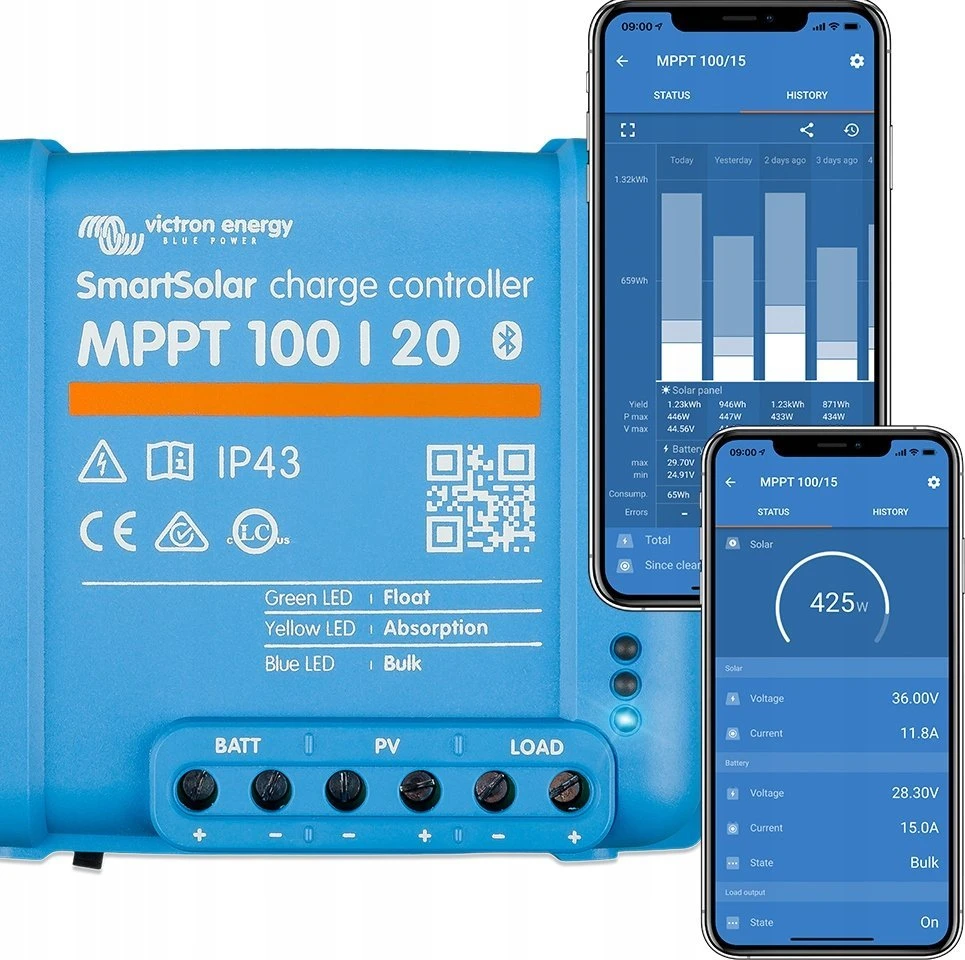 Victron Energy SmartSolar MPPT 100/20-48V įkrovos valdiklis