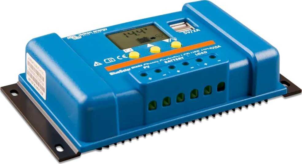 Victron Energy Įkrovimo valdiklis BlueSolar PWM-LCD&USB 12/24V-5A