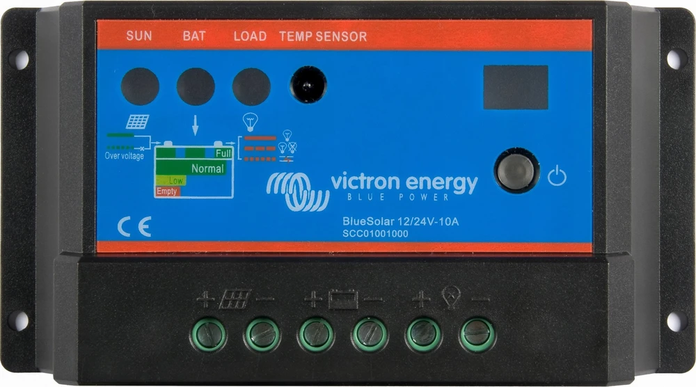 Victron Energy Įkrovimo valdiklis BlueSolar PWM 12/24V 10A su laikmačiu