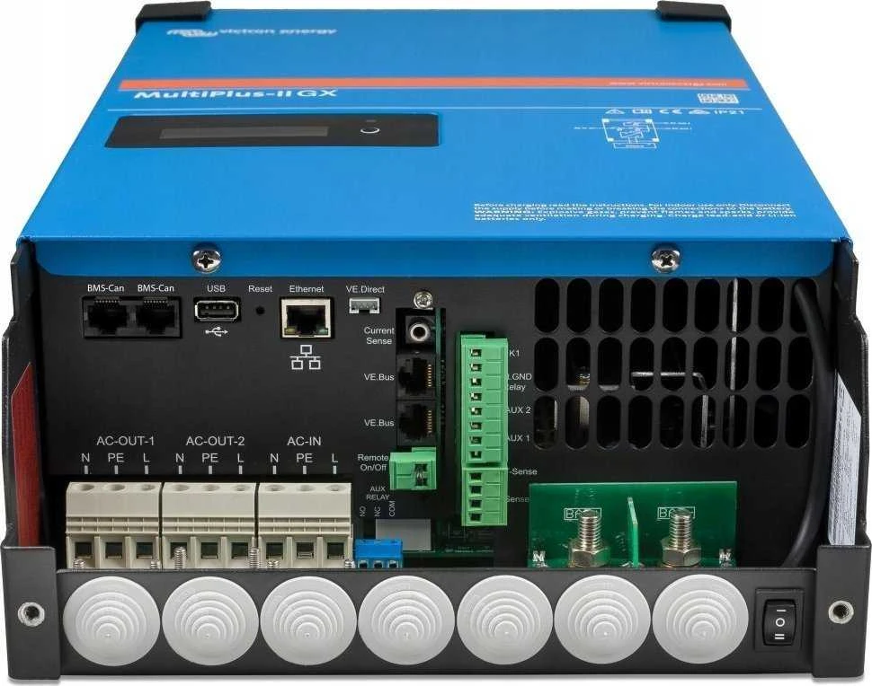 Victron Energy MultiPlus-II maitinimo adapteris / keitiklis, vidinis, 3000 W, juodas, mėlynas