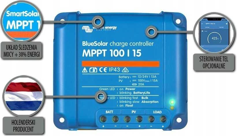 Victron Energy „BlueSolar MPPT 100/15“