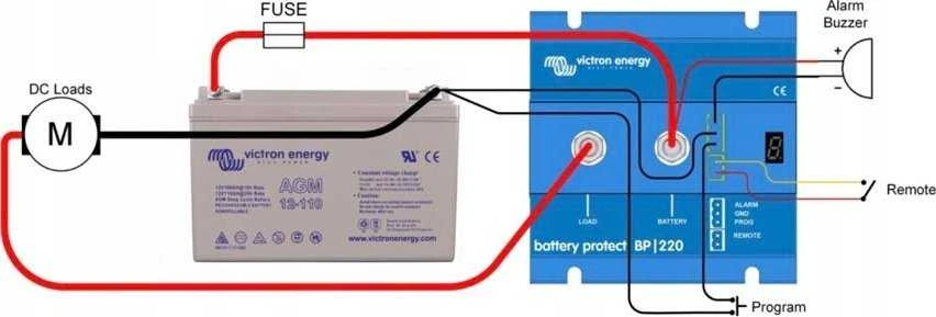 Victron Energy VIG Išmanusis akumuliatorių apsaugos įtaisas 12/24 V-220 A
