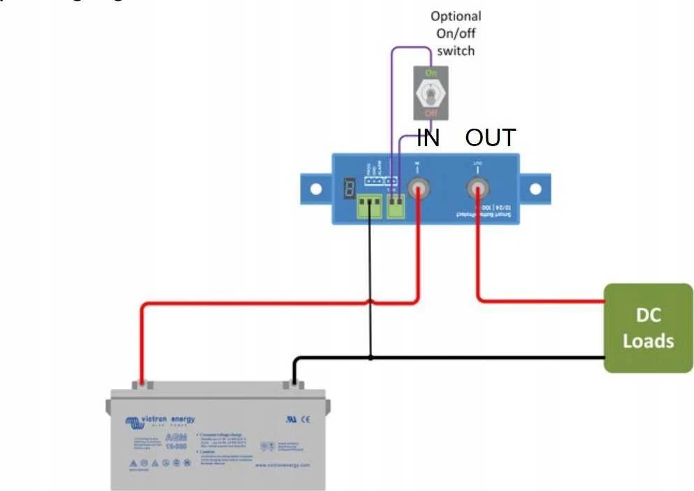 Išmani akumuliatorių apsauga nuo gilaus iškrovimo Smart BatteryProtect 12/24V-100A, Victron Energy