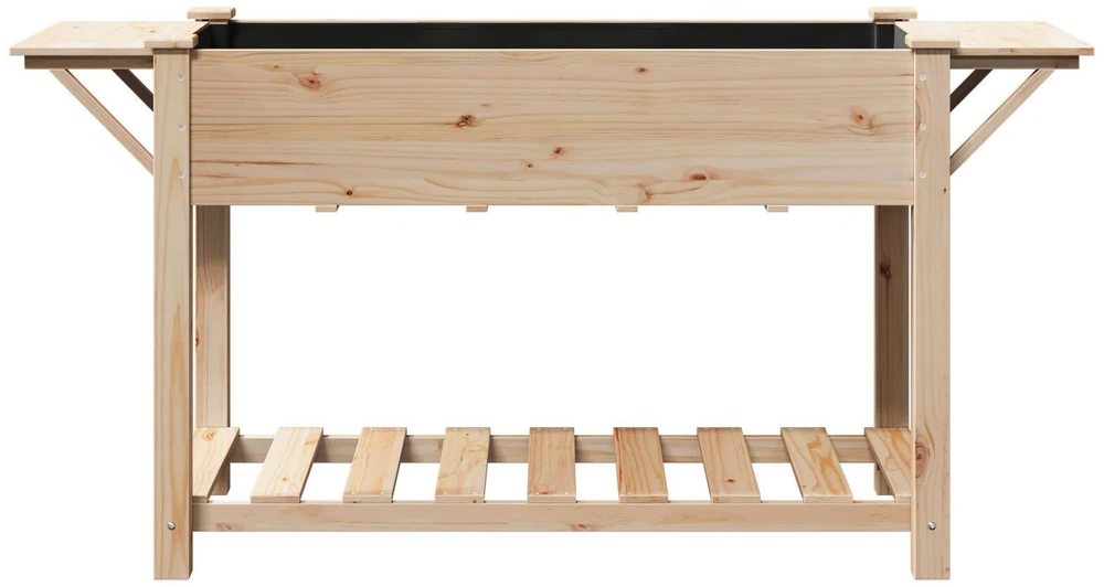 Sodo vazonas Smėlio 155 x 59 x 76,5 cm Kietasis pušinis medis