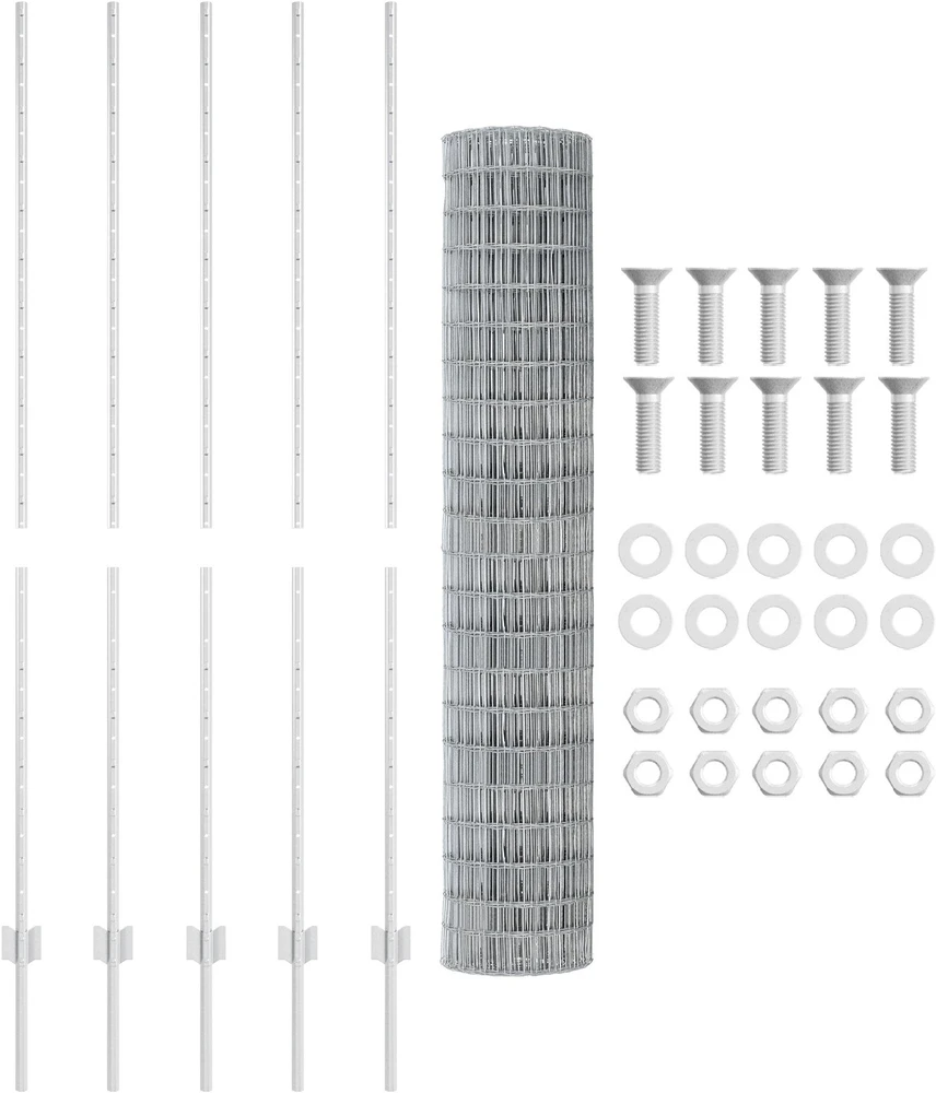 Euro tvoros su stulpu 10 x 1,5 m Galvanizuotas plienas