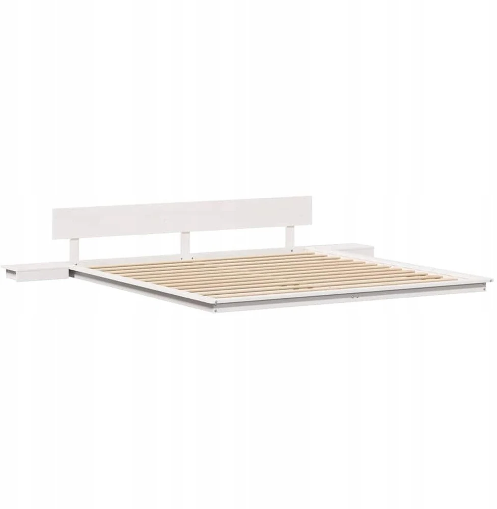 Lovos rėmas Balta 200 x 200 cm Medis